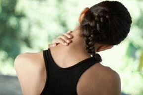 The girl is concerned about the symptoms of cervical osteochondrosis